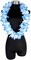 Hawaiian Leis set,Thickened Artificial Flower Luau Necklace Bracelet Headband Garland Lei Set for Tropical Beach Theme Party Decoration Costume Supplies (Blue)